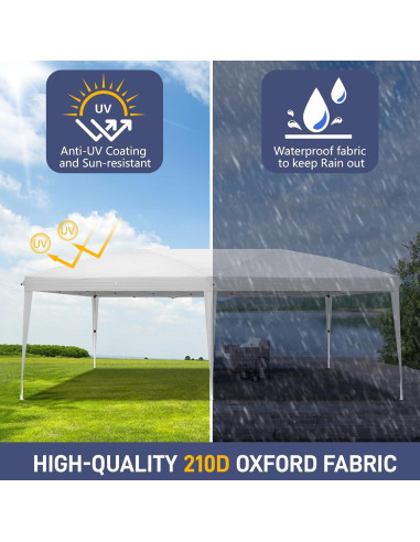 Carpa de Emergencia Impermeable 6.1m x 3.0m - Tela Oxford 210D