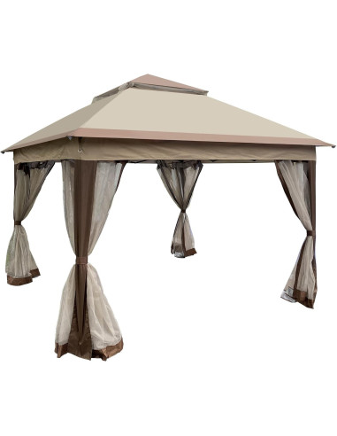 Gazebo Plegable Genérico 3.35x3.35m con Red Desmontable