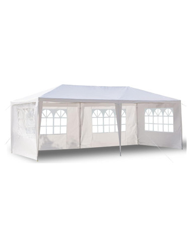 Carpa Gazebo 10x20 ft GOODSILO Blanca Impermeable para Eventos