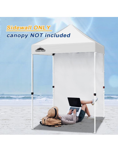 Pared lateral EAGLE PEAK 149.86x203.2 cm para toldo blanco