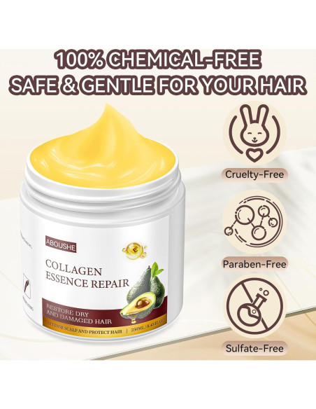 Mascarilla de Colágeno Acondicionadora Aboushe 250ml - Hidratación Profunda Mascarilla de Colágeno Acondicionadora Aboushe 250ml - Hidratación Profunda