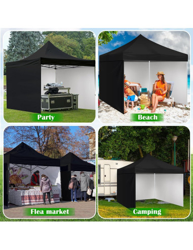Cubierta de Toldo Plegable Yoojahow 3.05x3.05m Impermeable