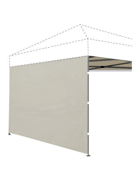 Pared Lateral Toldo Joramoy 10x10 Beige Impermeable UV Pared Lateral Toldo Joramoy 10x10 Beige Impermeable UV