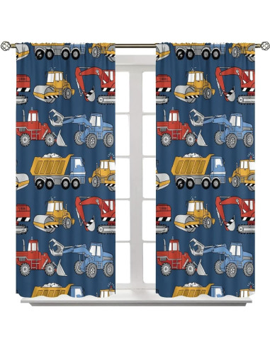 Cortinas Blackout SXXLDNG para Niños 106x114 cm Dibujo