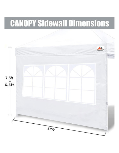 Pared Lateral para Carpa 10x10 SCOCANOPY 2 Paneles Impermeables Pared Lateral para Carpa 10x10 SCOCANOPY 2 Paneles Impermeables
