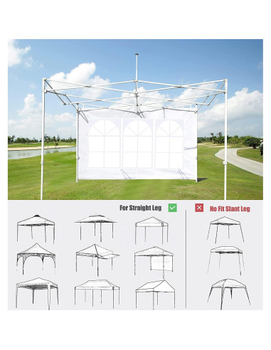 Pared Lateral para Carpa 10x10 SCOCANOPY 2 Paneles Impermeables