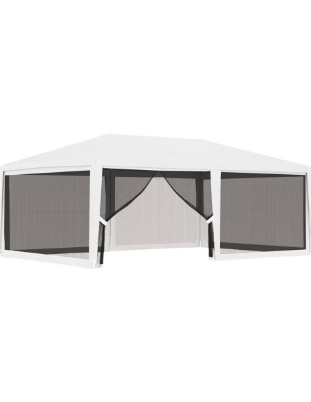 Carpa de Fiesta YELWHI 6x4m con Paredes de Malla y UV Carpa de Fiesta YELWHI 6x4m con Paredes de Malla y UV