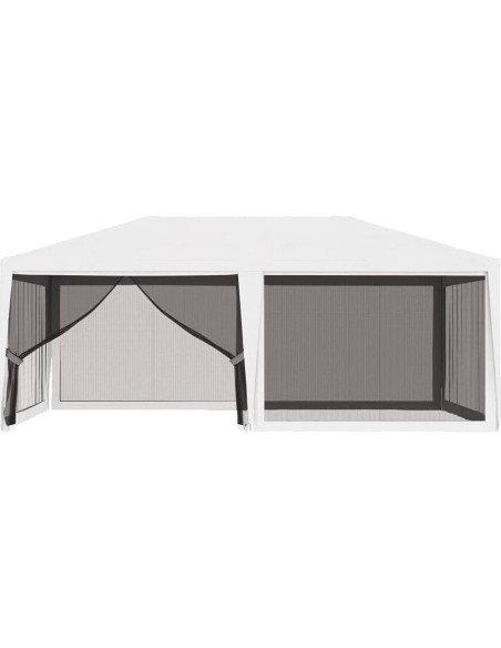Carpa de Fiesta YELWHI 6x4m con Paredes de Malla y UV Carpa de Fiesta YELWHI 6x4m con Paredes de Malla y UV
