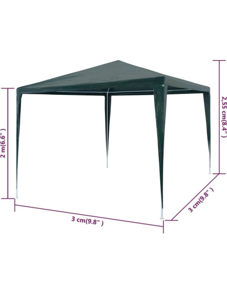 Carpa para Fiestas HXUHUWS 2.99m x 2.99m Resistente al Agua Carpa para Fiestas HXUHUWS 2.99m x 2.99m Resistente al Agua