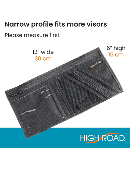 Organizador de Visera de Coche High Road PVBLACK - 2 Bolsillos Organizador de Visera de Coche High Road PVBLACK - 2 Bolsillos