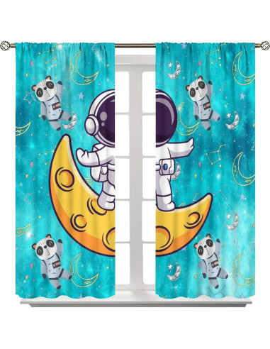 Cortinas Espaciales Llylumty 2 Paneles 53.5x114cm
