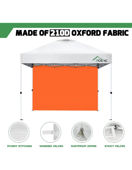 Paredes Laterales Carpa Plegable Acepic 10x10 Naranja 3 Piezas Paredes Laterales Carpa Plegable Acepic 10x10 Naranja 3 Piezas