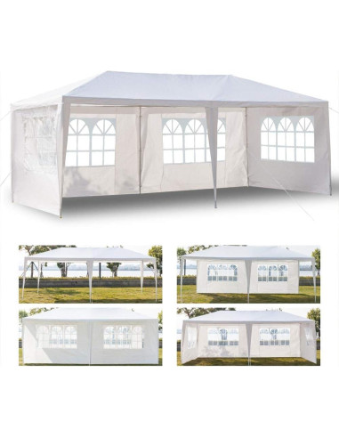 Carpa de Fiesta Impermeable 3.66x4.88m con Protección UV - Montaje Rápido