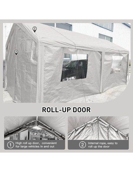 Carpa Portátil FEMICON 3.05x6.1m para Vehículos y Eventos Carpa Portátil FEMICON 3.05x6.1m para Vehículos y Eventos