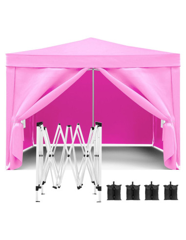 Carpa Plegable 3x3m QiMaieeUSA con 4 Paredes Removibles