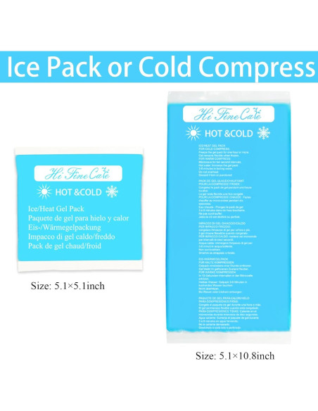 Paquete de Hielo de Gel HI FINE CARE 10x7" Azul (2 Unidades) Paquete de Hielo de Gel HI FINE CARE 10x7" Azul (2 Unidades)
