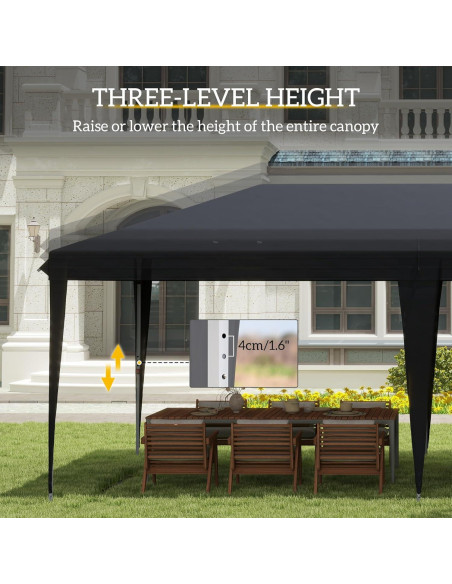Carpa Plegable QiMaieeUSA 3.05m x 6.1m Resistente para Eventos Carpa Plegable QiMaieeUSA 3.05m x 6.1m Resistente para Eventos