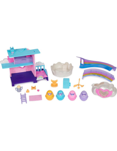 Hatchimals Alive Spin Master Juego Hatchi-Nursery 4 Figuras