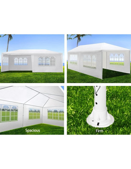 Carpa Gazebo F Fellie Cover 3.05x6.1m Blanca 6 Paredes Removibles Carpa Gazebo F Fellie Cover 3.05x6.1m Blanca 6 Paredes Removibles