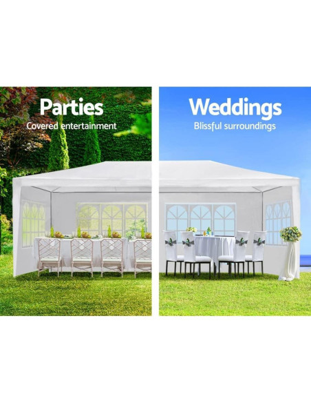 Carpa Gazebo F Fellie Cover 3.05x6.1m Blanca 6 Paredes Removibles Carpa Gazebo F Fellie Cover 3.05x6.1m Blanca 6 Paredes Removibles