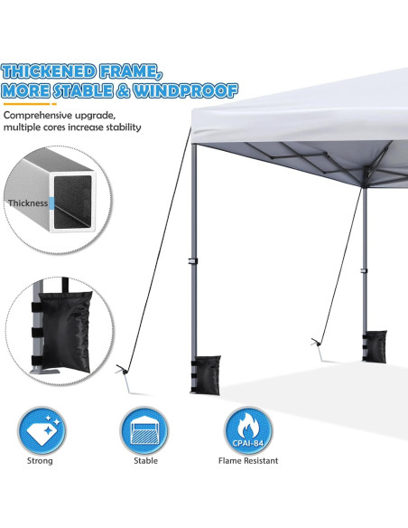 Carpa de Canopy Toyvian 3x3m con Bolsa de Transporte y Ruedas Carpa de Canopy Toyvian 3x3m con Bolsa de Transporte y Ruedas