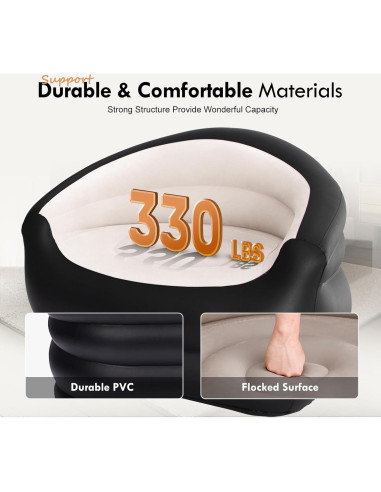 Sofá Inflable DIMAR GARDEN Individual Beige para Jardín