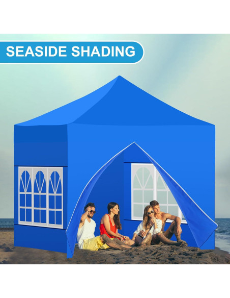 Paredes Laterales de Carpa Vincreem 10x10 Azul 4 Pcs Paredes Laterales de Carpa Vincreem 10x10 Azul 4 Pcs