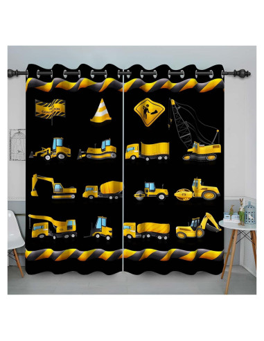 Cortinas Opacas Baocicco 2 Paneles Vehículo Construcción 66x160 cm