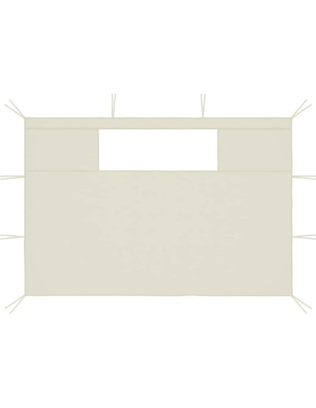 Pared Lateral para Gazebo Keketa 2 Pcs Crema con Ventanas Pared Lateral para Gazebo Keketa 2 Pcs Crema con Ventanas