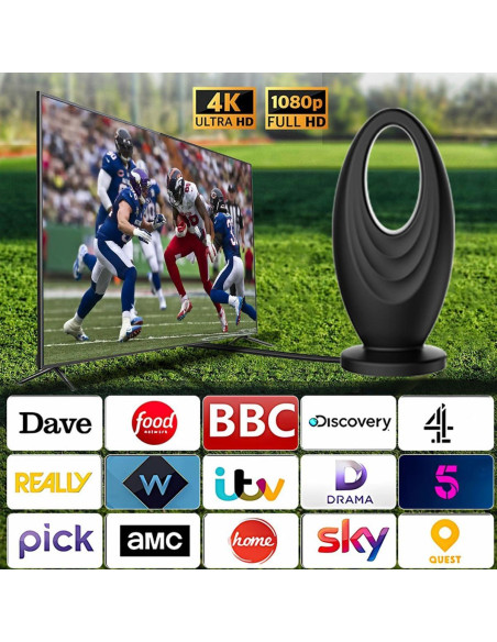 Antena de TV Digital Ouspark 2025 Interior/Exterior 4K 2200 km Antena de TV Digital Ouspark 2025 Interior/Exterior 4K 2200 km