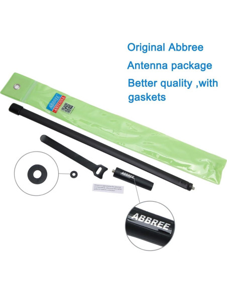 Antena VHF/UHF ABBREE SMA-Femenino 47.6 cm 144/430MHz Antena VHF/UHF ABBREE SMA-Femenino 47.6 cm 144/430MHz