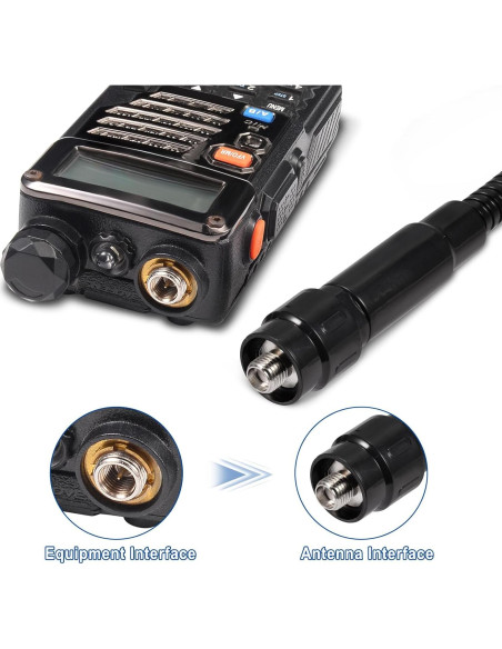 Antena de Radioaficionado Bingfu VHF UHF 136-520MHz 3.5dBi Antena de Radioaficionado Bingfu VHF UHF 136-520MHz 3.5dBi