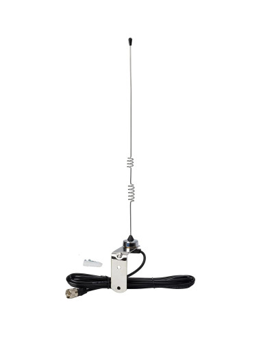 Antena NMO Dual Banda VHF UHF 43cm TWAYRDIO con Soporte y Cable