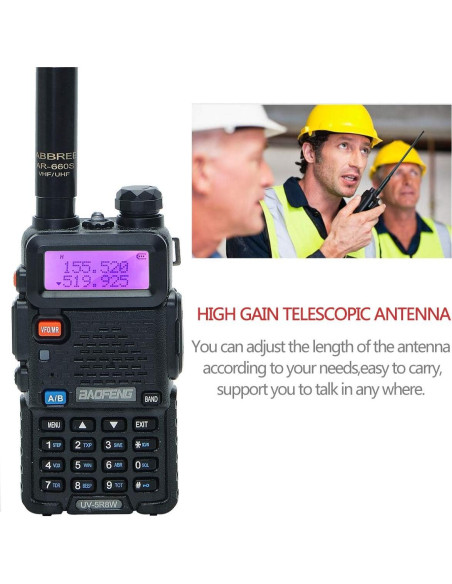 Antena Telescópica ABBREE AR-660S SMA Femenina 144/430MHz Antena Telescópica ABBREE AR-660S SMA Femenina 144/430MHz