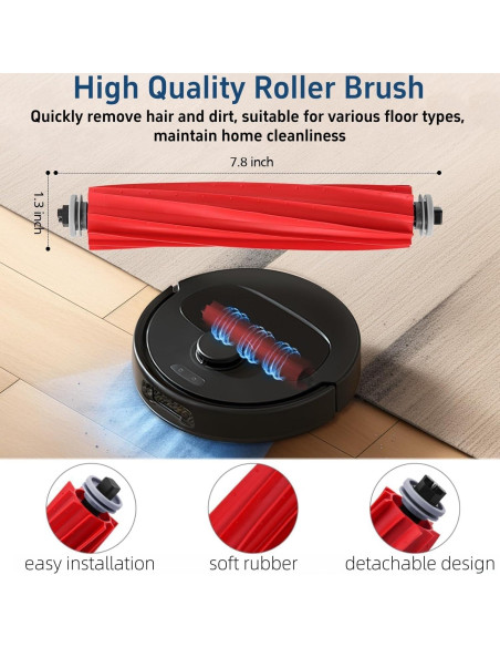 Kit de Accesorios para Aspiradora Robot Sonecesiya Qrevo S/Qrevo Pro 21 Piezas Kit de Accesorios para Aspiradora Robot Sonecesiya Qrevo S/Qrevo Pro 21 Piezas