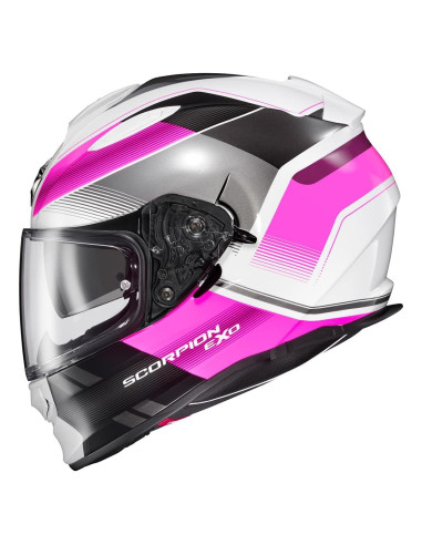 Casco ScorpionEXO Ryzer Rosa Grande con Visera Solar