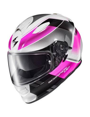 Casco ScorpionEXO Ryzer Rosa Grande con Visera Solar
