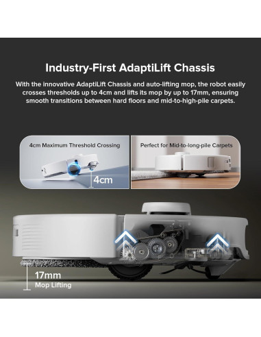 Aspiradora Robot Roborock Qrevo Edge con Filtro HEPA
