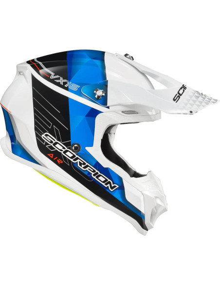 Casco ScorpionEXO VX-16 Off-Road Motocross Grande Azul Casco ScorpionEXO VX-16 Off-Road Motocross Grande Azul