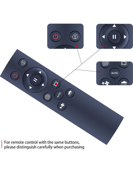 Control Remoto Reemplazo RETROSUN para Aspiradora Robot VIPSUN Z1 Control Remoto Reemplazo RETROSUN para Aspiradora Robot VIPSUN Z1