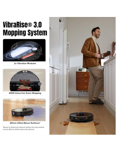 Aspiradora Robótica Roborock S8 MaxV Ultra con Mop y Bolsa 2.7L