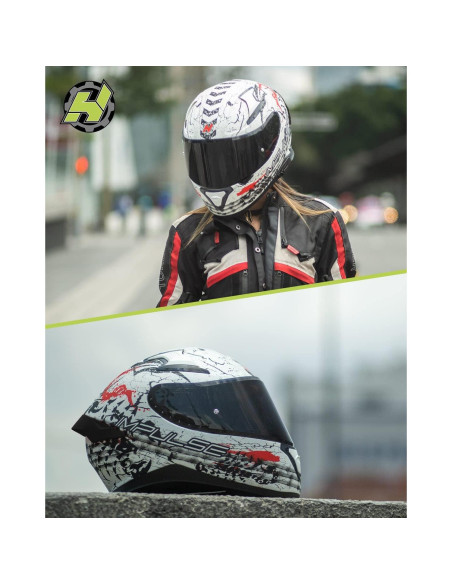 Casco HAX Impulse Escorpión DOT Cara Completa 2,04 kg Casco HAX Impulse Escorpión DOT Cara Completa 2,04 kg