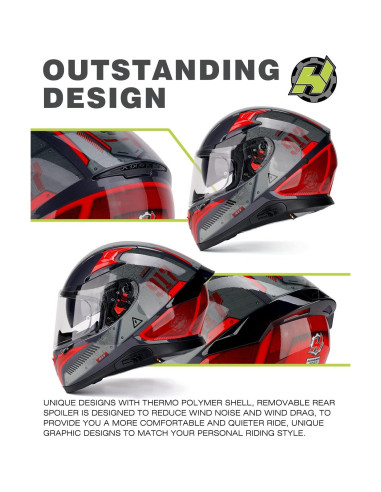 Casco HAX Hax Impulse XL Duro Rojo con Ventilación