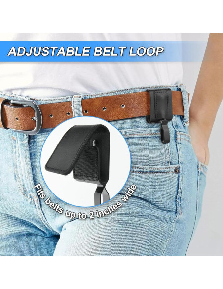 Clip de Cinturón para Sable de Luz PU Ajustable - Metal Clip de Cinturón para Sable de Luz PU Ajustable - Metal