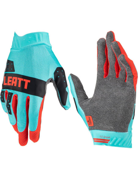 Guantes Leatt Moto 1.5 GripR Adulto Turquesa Pequeño Guantes Leatt Moto 1.5 GripR Adulto Turquesa Pequeño