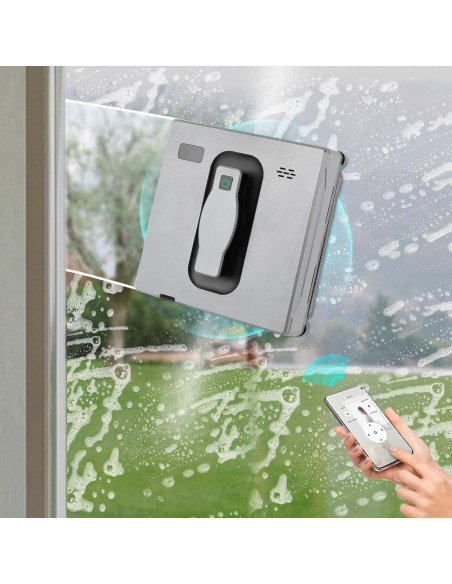Robot Limpiador de Ventanas Eléctrico Philipreba 2500Pa Gris Robot Limpiador de Ventanas Eléctrico Philipreba 2500Pa Gris