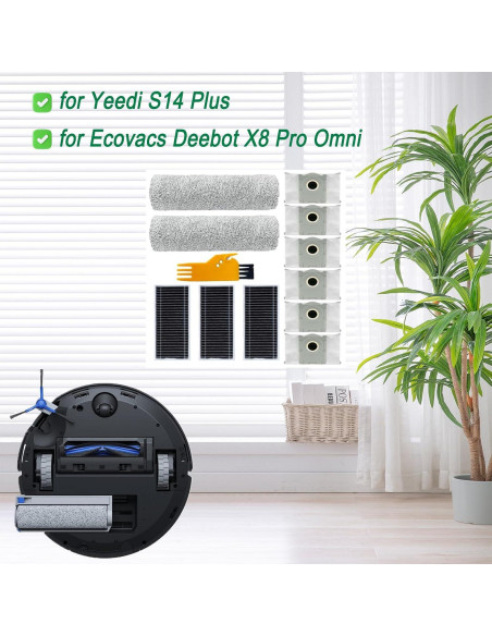 Kit de Accesorios para Aspiradora Robot Ecovacs Deebot X8 Pro Omni Kit de Accesorios para Aspiradora Robot Ecovacs Deebot X8 Pro Omni
