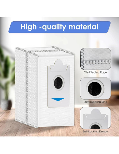 9 Bolsas de Polvo FILTERIST para ECOVACS DEEBOT X5 Pro Omni