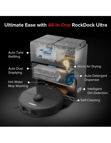 Robot Aspiradora y Mopa Roborock S8 Max Ultra - Lavado Automático