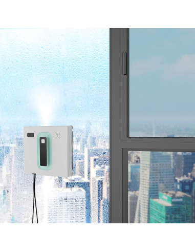Robot Limpiador de Ventanas NHSemiQiXing 3 Modos Automáticos Blanco